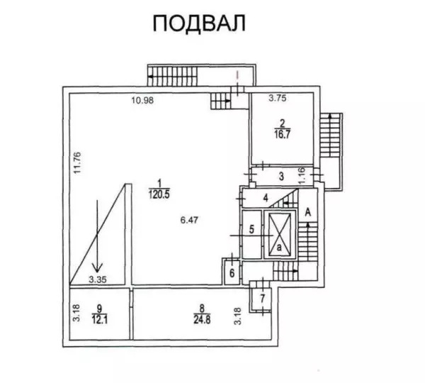 Аренда квартиры площадью 1157 м² в на Доброслободской улице по адресу Басманный, Доброслободская ул.8стр. 4